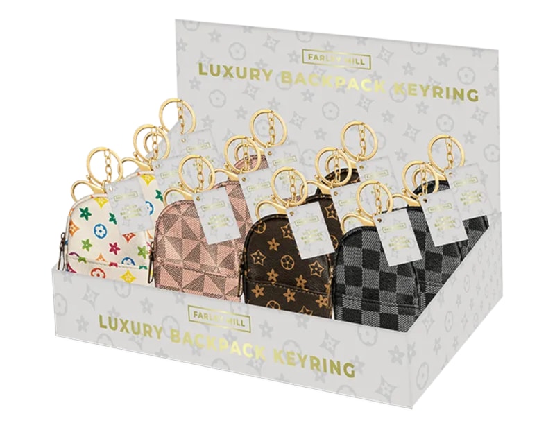 Wholesale Luxury Backpack Keyring CDU Wholesale Luxury Backpack Keyring CDU