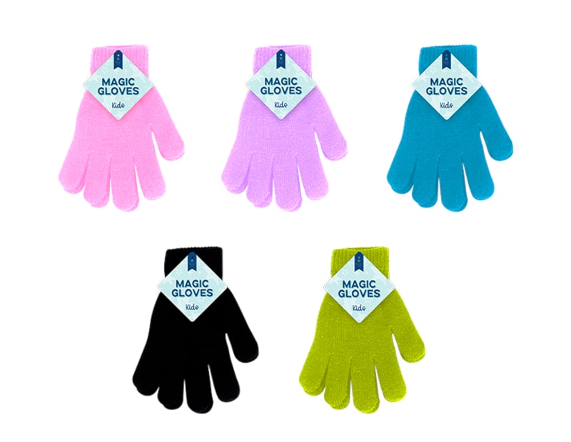 Wholesale Kids Plain Magic Gloves Wholesale Kids Plain Magic Gloves