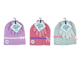 Wholesale Girls Beanie Hat & Gloves Sets Wholesale Girls Beanie Hat & Gloves Sets