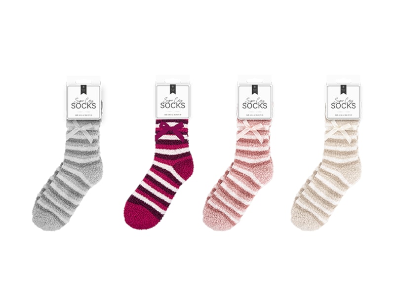Wholesale Ladies Cozy Stripe Socks Wholesale Ladies Cozy Stripe Socks