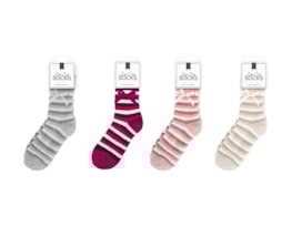 Wholesale Ladies Cozy Stripe Socks