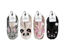 Wholesale Ladies Sherpa Animal Slippers Wholesale Ladies Sherpa Animal Slippers