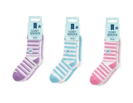 Wholesale Girls cosy socks 3 pairs Wholesale Girls cosy socks 3 pairs