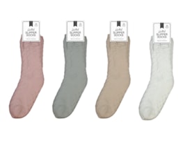 Wholesale Lurex Knitted Slipper Socks