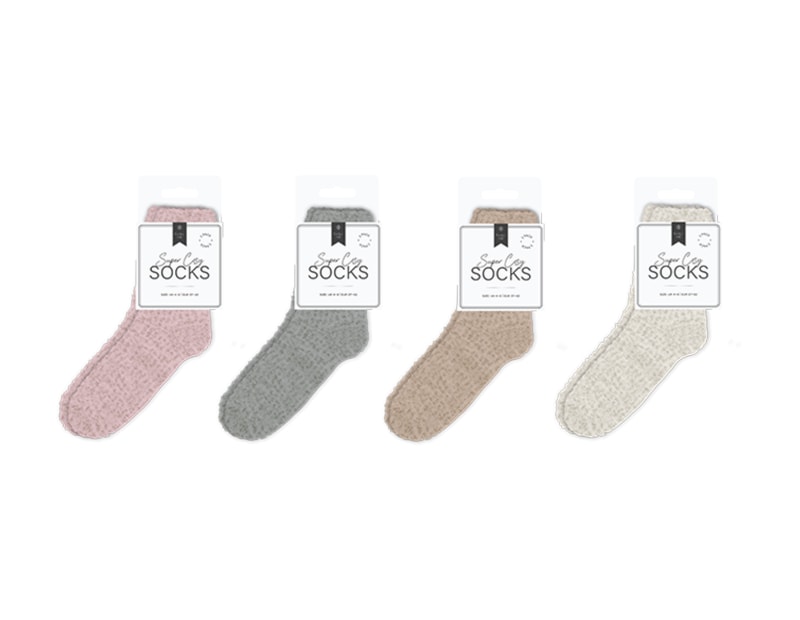 Wholesale Plain Cosy Socks 2pk Wholesale Plain Cosy Socks 2pk