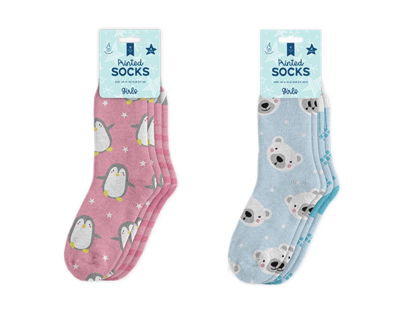 Wholesale Kids Printed Thermal Socks Wholesale Kids Printed Thermal Socks