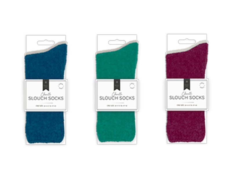 Wholesale Ladies Plain Chenille Slouch Socks 2pk Wholesale Ladies Plain Chenille Slouch Socks 2pk