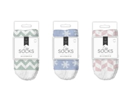 Wholesale Ladies Printed Cosy Socks 2pk