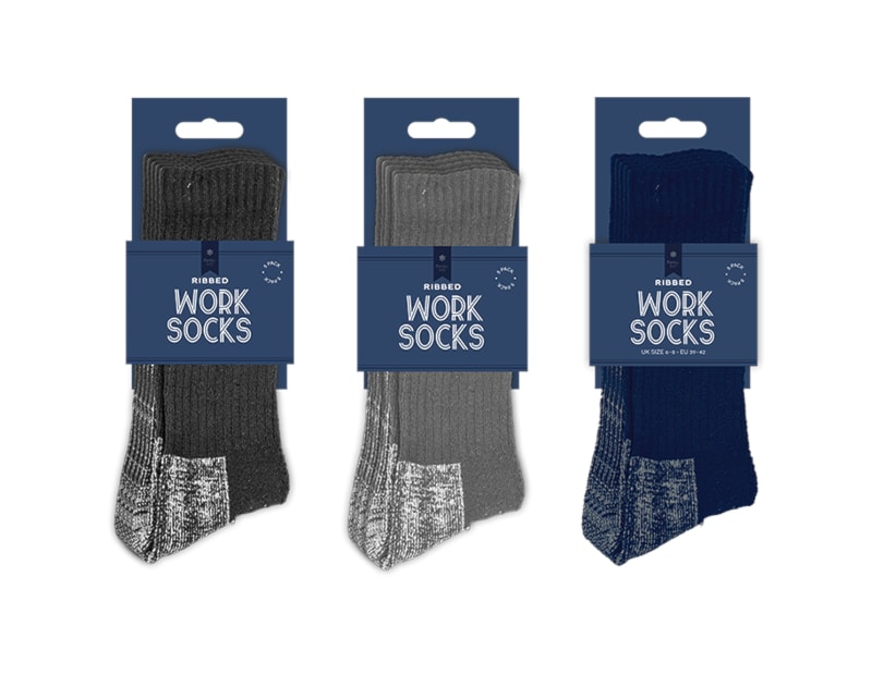 Wholesale Men's Work Socks 5pk Wholesale Men's Work Socks 5pk