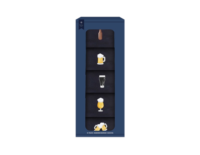 Wholesale Mens Embroidered Socks 5pk Wholesale Mens Embroidered Socks 5pk