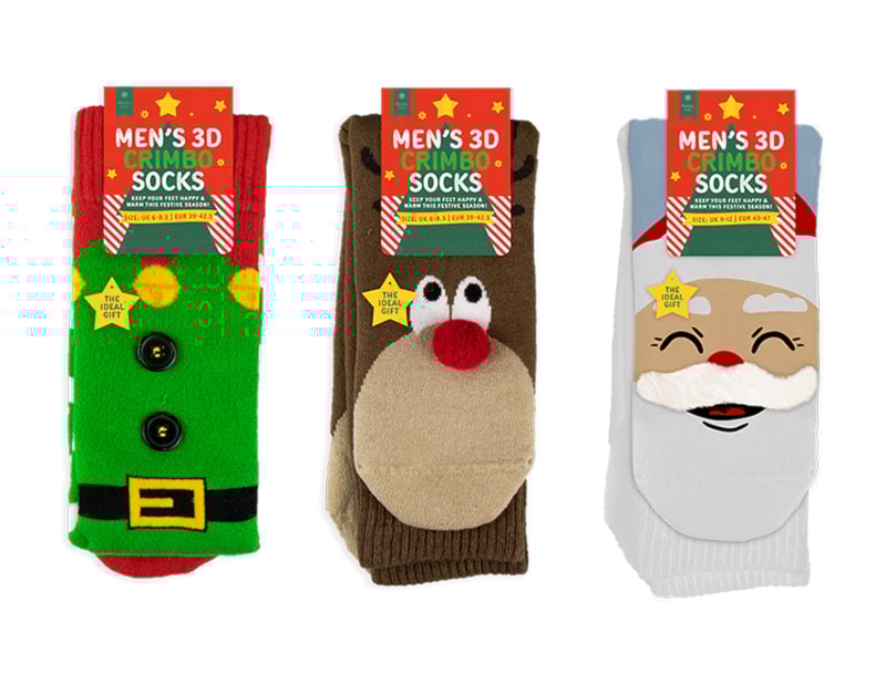 Wholesale Festive 3D Character Men's Socks Wholesale Festive 3D Character Men's Socks