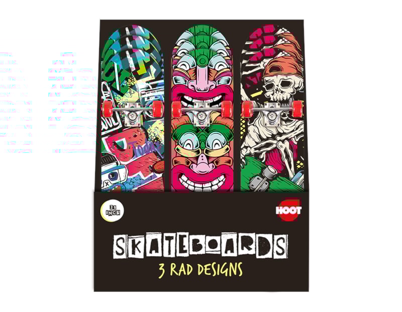 Wholesale Kids Printed Skateboard 31" CDU Wholesale Kids Printed Skateboard 31" CDU