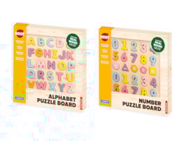 Wholesale Wooden Chunky Alphabet & Number Board