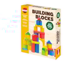 Wholesale Wooden Building Blocks 50pk