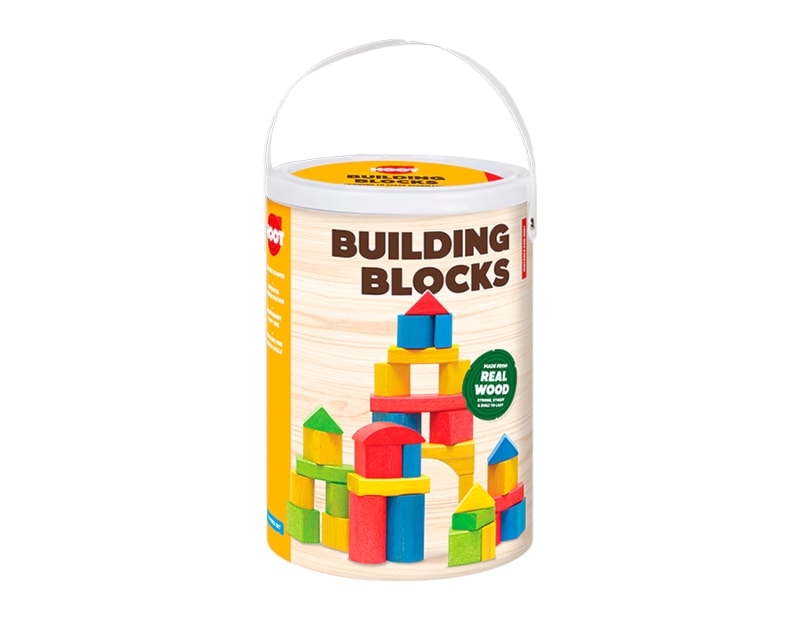 Wholesale Wooden Buildings blocks 100pk.