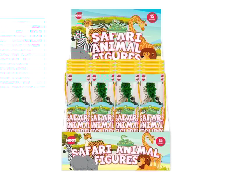 Wholesale Safari Animal Figures 15pk CDU Wholesale Safari Animal Figures 15pk CDU