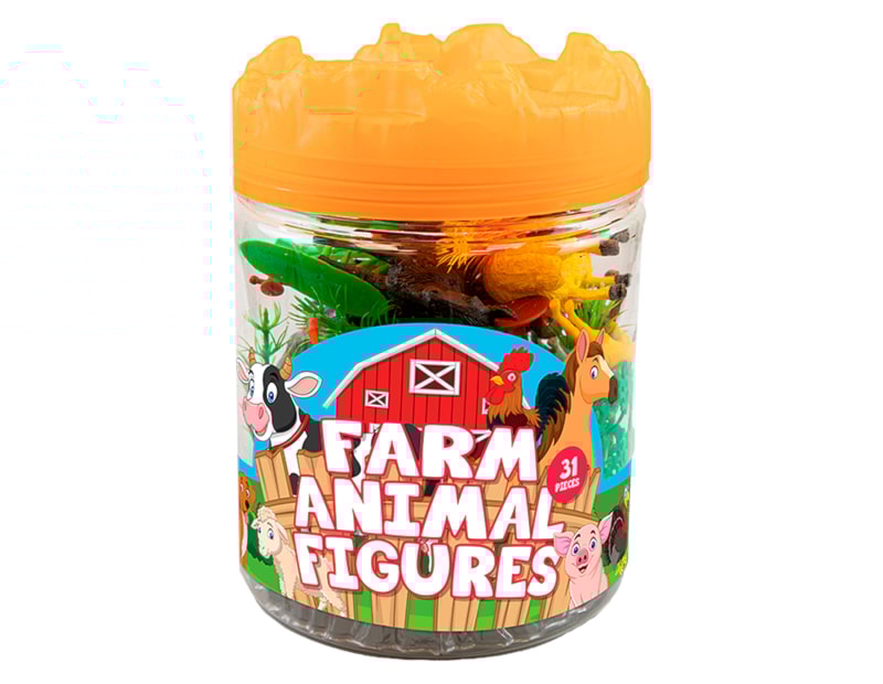 Wholesale Farm Animal Figure Set 31pk