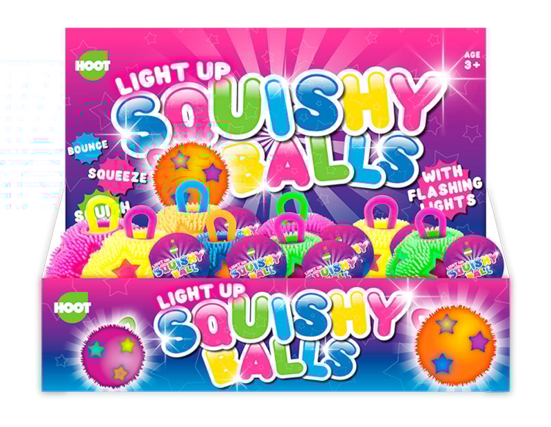 Wholesale Light Up Squishy Bouncing Ball CDU Wholesale Light Up Squishy Bouncing Ball CDU