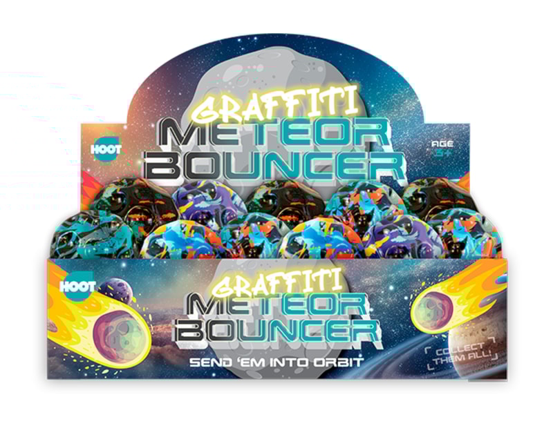 Wholesale Geo Printed Bouncy Ball CDU Wholesale Geo Printed Bouncy Ball CDU