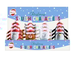 Wholesale Christmas Squish Characters 15cm CDU