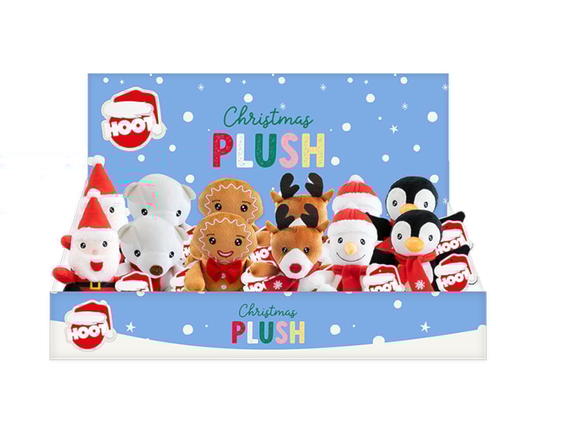 Wholesale Christmas Plush 14cm CDU Wholesale Christmas Plush 14cm CDU