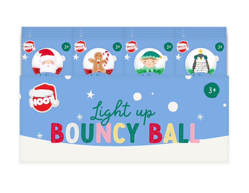 Wholesale Christmas Light Up Bouncy Ball CDU Wholesale Christmas Light Up Bouncy Ball CDU