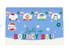 Wholesale Christmas Light Up Bouncy Ball CDU