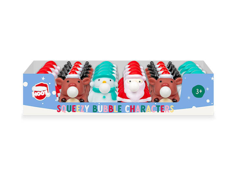 Wholesale Christmas Squeezy Bubble Characters CDU Wholesale Christmas Squeezy Bubble Characters CDU