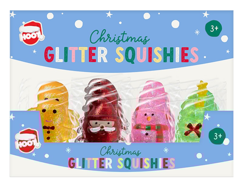 Wholesale Christmas Glitter Squishies CDU Wholesale Christmas Glitter Squishies CDU