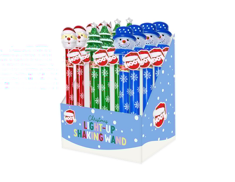 Christmas Light Up Shaking Wand CDU Christmas Light Up Shaking Wand CDU