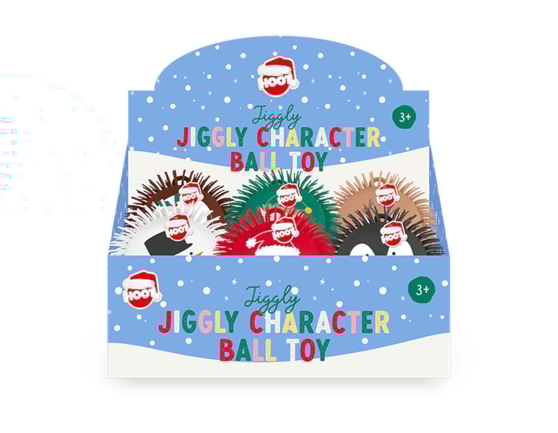 Wholesale Christmas Jiggly Character Ball CDU Wholesale Christmas Jiggly Character Ball CDU
