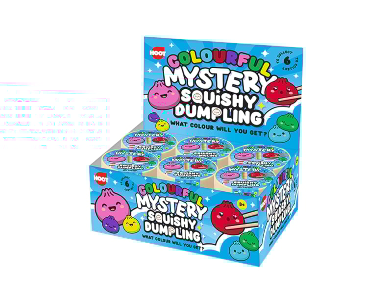 Wholesale Squishy Colourful Dumplings Dia 8.5cm CDU Wholesale Squishy Colourful Dumplings Dia 8.5cm CDU