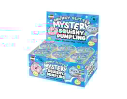 Wholesale Squishy Chunky Glitter Dumplings Dia 8.5cm CDU