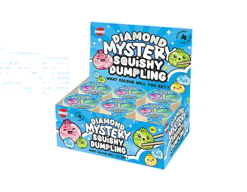 Wholesale Squishy Diamond Dumplings 8.5cm CDU Wholesale Squishy Diamond Dumplings 8.5cm CDU