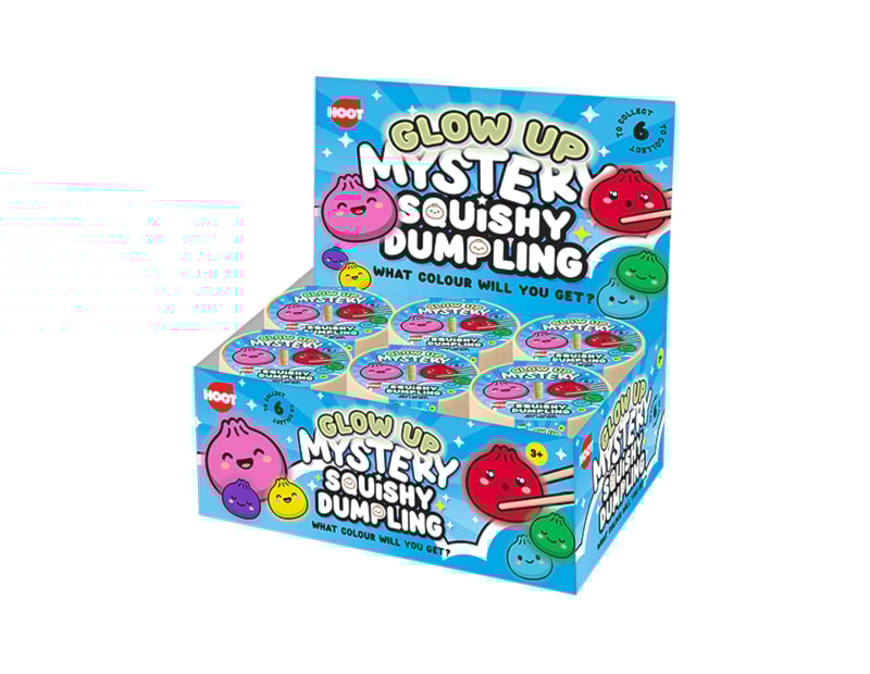 Wholesale Squishy Glow Dumplings Dia 8.5cm CDU Wholesale Squishy Glow Dumplings Dia 8.5cm CDU