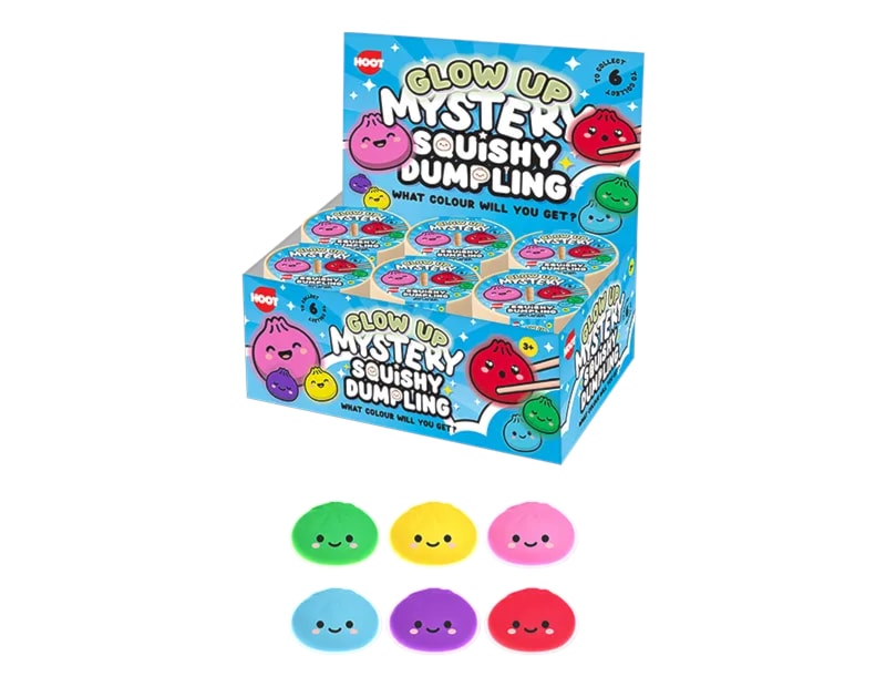 Wholesale Squishy Glow Dumplings Dia 8.5cm CDU Wholesale Squishy Glow Dumplings Dia 8.5cm CDU