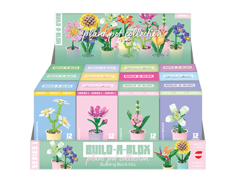 Wholesale Flower Pot Building Blocks Series 1 CDU Wholesale Flower Pot Building Blocks Series 1 CDU