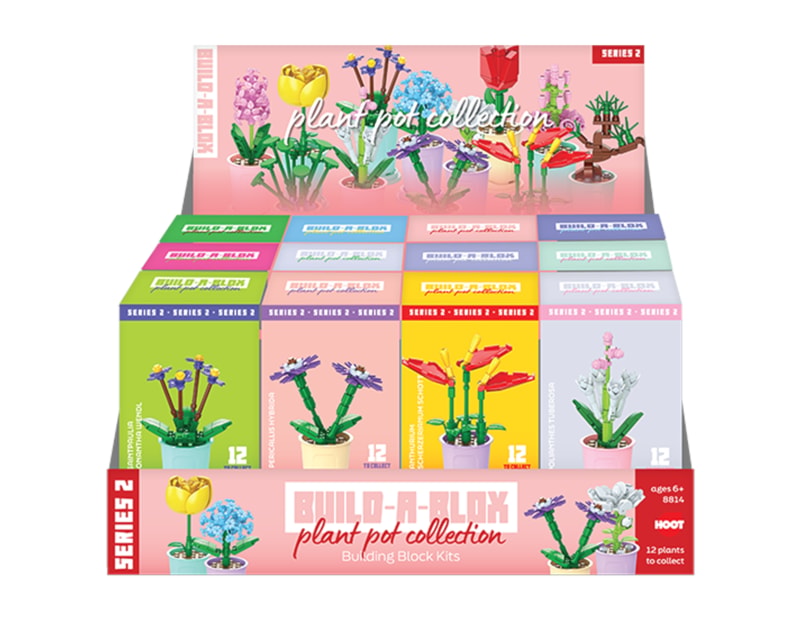 Wholesale Flower Pot Building Blocks Series 2 CDU Wholesale Flower Pot Building Blocks Series 2 CDU
