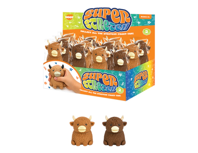 Wholesale Highland Cow Stretchy CDU Wholesale Highland Cow Stretchy CDU