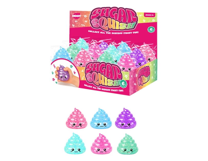 Wholesale Glitter Poo Sugar Filled Squishy CDU Wholesale Glitter Poo Sugar Filled Squishy CDU