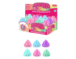 Wholesale Glitter Poo Sugar Filled Squishy CDU