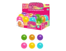 Wholesale Glitter Ball Sugar Filled Squishy CDU