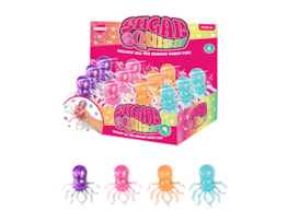 Wholesale Glitter Octopus Sugar Filled Squishy CDU