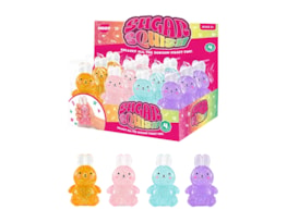 Wholesale Glitter Bunny Sugar Filled Squishy CDU