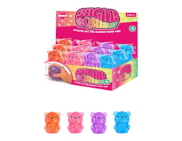Wholesale Glitter Bear Sugar Filled Squishy CDU
