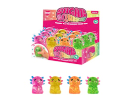 Wholesale Glitter Axolotl Sugar Filled Squishy CDU Wholesale Glitter Axolotl Sugar Filled Squishy CDU