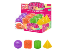 Wholesale Glitter Spikey Shape Sugar Filled Squishy CDU Wholesale Glitter Spikey Shape Sugar Filled Squishy CDU