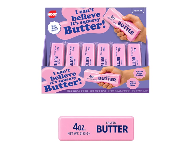 Wholesale Pink Squeezy Butter 13.5cm CDU Wholesale Pink Squeezy Butter 13.5cm CDU