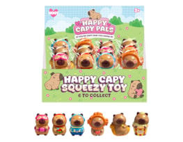 Wholesale Capybara PU Squeezy 10cm CDU