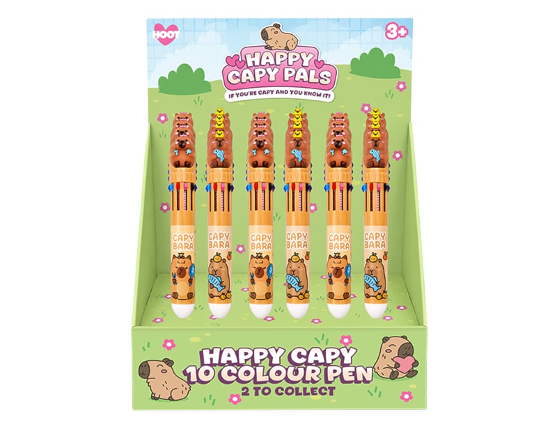 Wholesale Capybara 10 Colour Pen CDU Wholesale Capybara 10 Colour Pen CDU